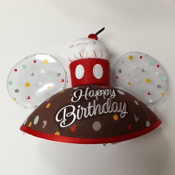 Mickey Mouse ”Happy Birthday” Ear Hat nwt - Picture 1 of 1